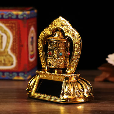 Solar Energy Spinning Tibetan Prayer Wheel